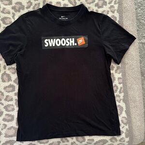 Nike Men’s Black Tee with Swoosh Graphic